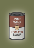 plakat: dåse med tomato soup - secret meadow-Dåser-A1two3