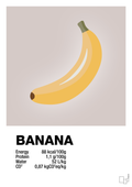 plakat: banana nutrition og miljø - broken beige-Ingredienser-A1two3