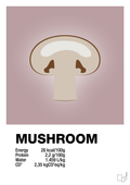 plakat: mushroom nutrition og miljø - light rose-Ingredienser-A1two3