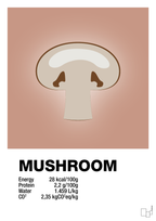 plakat: mushroom nutrition og miljø - powder-Ingredienser-A1two3