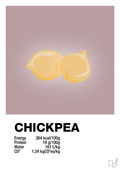 plakat: chickpeas nutrition og miljø - light rose-Ingredienser-A1two3