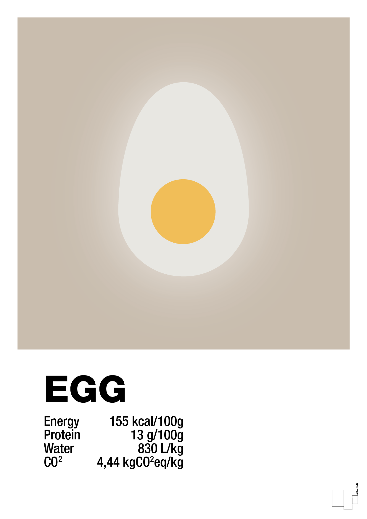 plakat: egg nutrition og miljø - creamy mushroom-Ingredienser-A1two3
