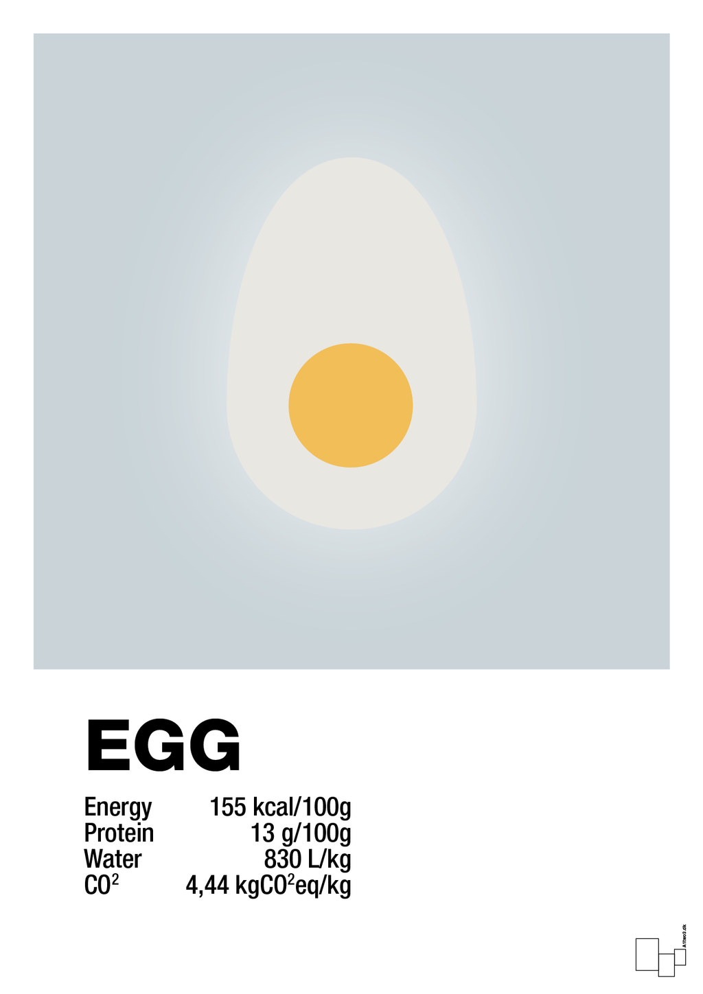 plakat: egg nutrition og miljø - light drizzle-Ingredienser-A1two3