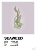 plakat: seaweed nutrition og miljø - dusty lilac-Ingredienser-A1two3