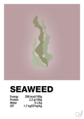 plakat: seaweed nutrition og miljø - light rose-Ingredienser-A1two3