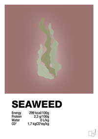 plakat: seaweed nutrition og miljø