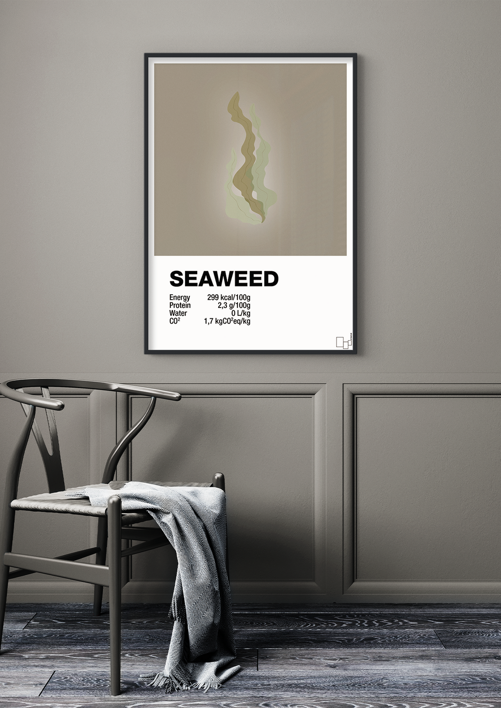 plakat: seaweed nutrition og miljø - creamy mushroom-Ingredienser-A1two3