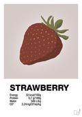 plakat: strawberry nutrition og miljø - broken beige-Ingredienser-A1two3