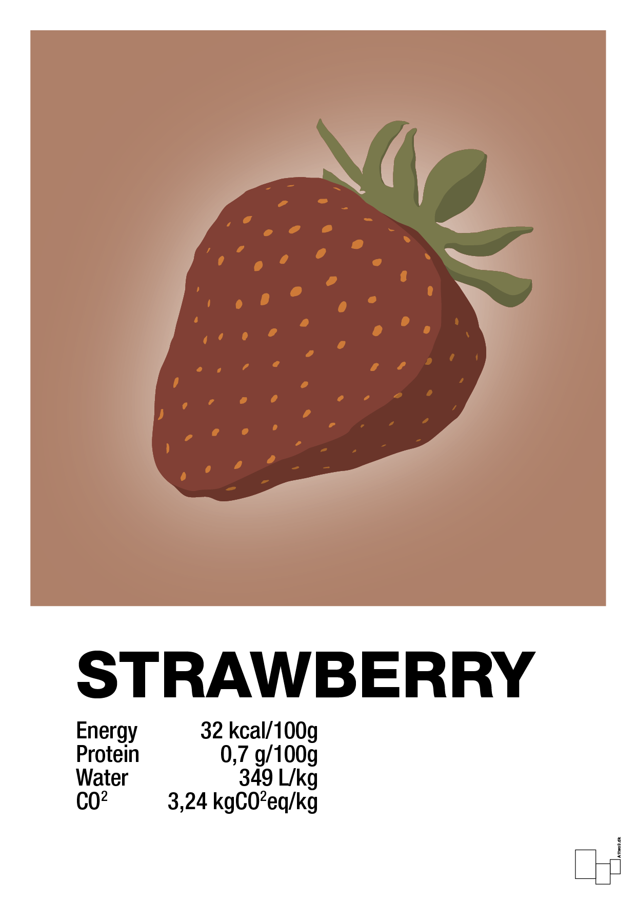 plakat: strawberry nutrition og miljø - cider spice-Ingredienser-A1two3