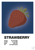 plakat: strawberry nutrition og miljø - lapis blue-Ingredienser-A1two3