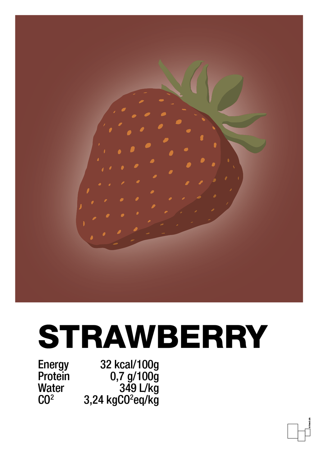 plakat: strawberry nutrition og miljø - red pepper-Ingredienser-A1two3