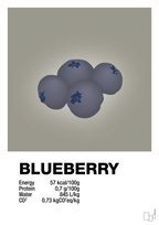plakat: blueberry nutrition og miljø - battleship gray-Ingredienser-A1two3