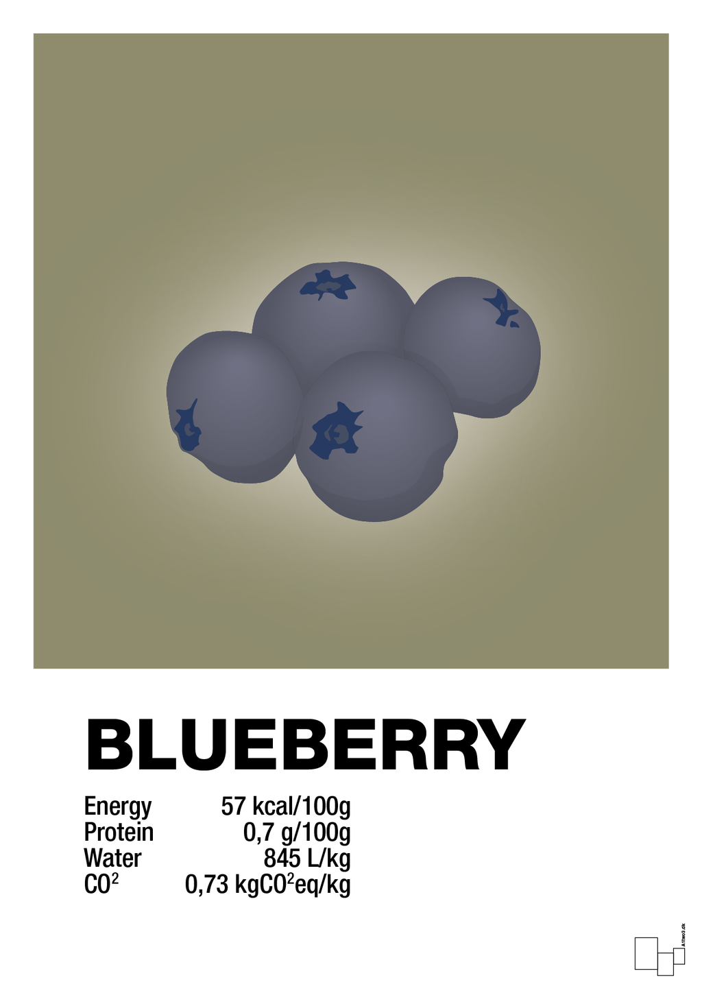 plakat: blueberry nutrition og miljø - misty forrest-Ingredienser-A1two3
