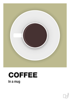 plakat: coffee in a mug - back to nature-Kaffe-A1two3