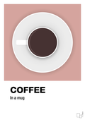 plakat: coffee in a mug - bubble shell-Kaffe-A1two3