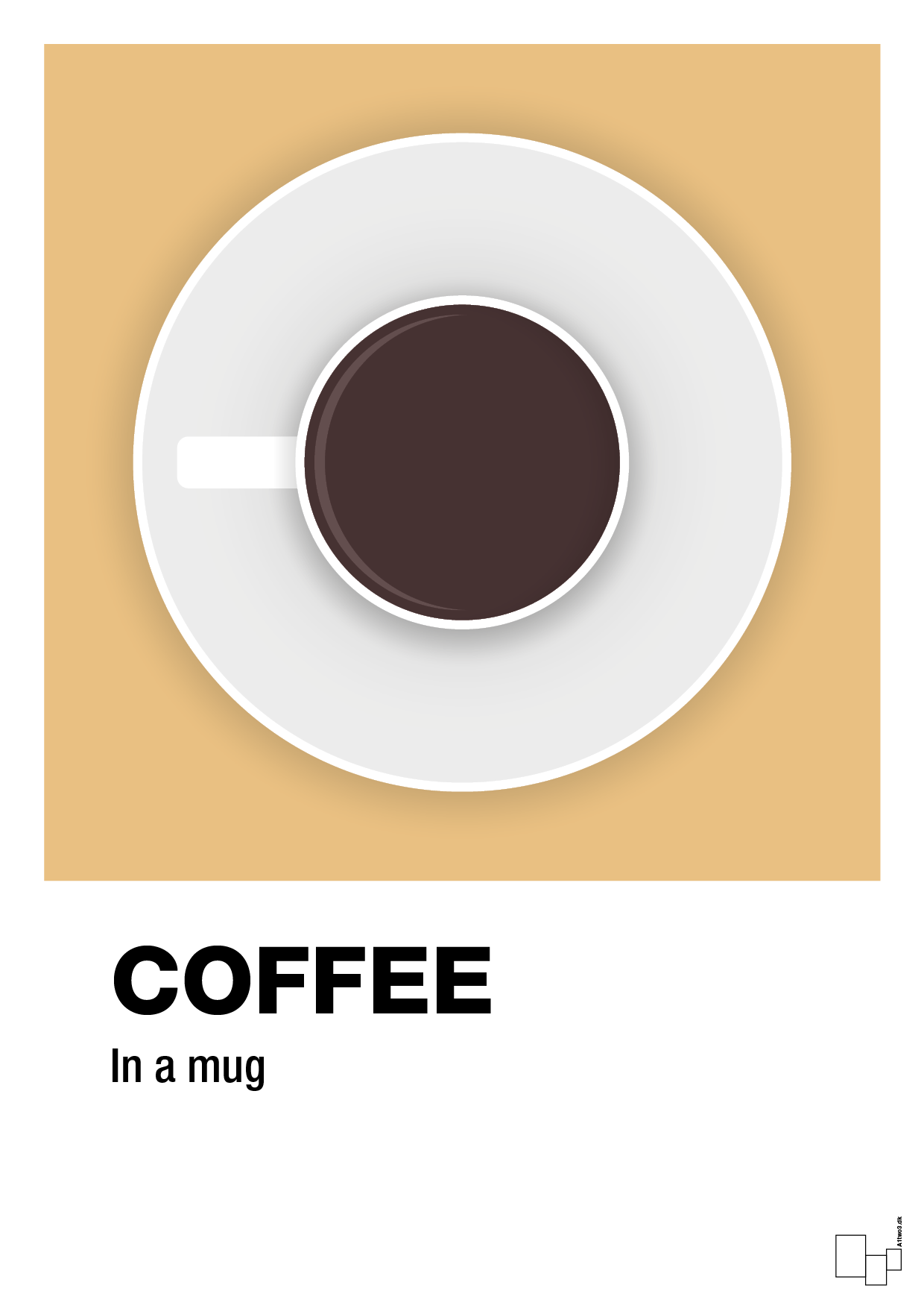 plakat: coffee in a mug - charismatic-Kaffe-A1two3