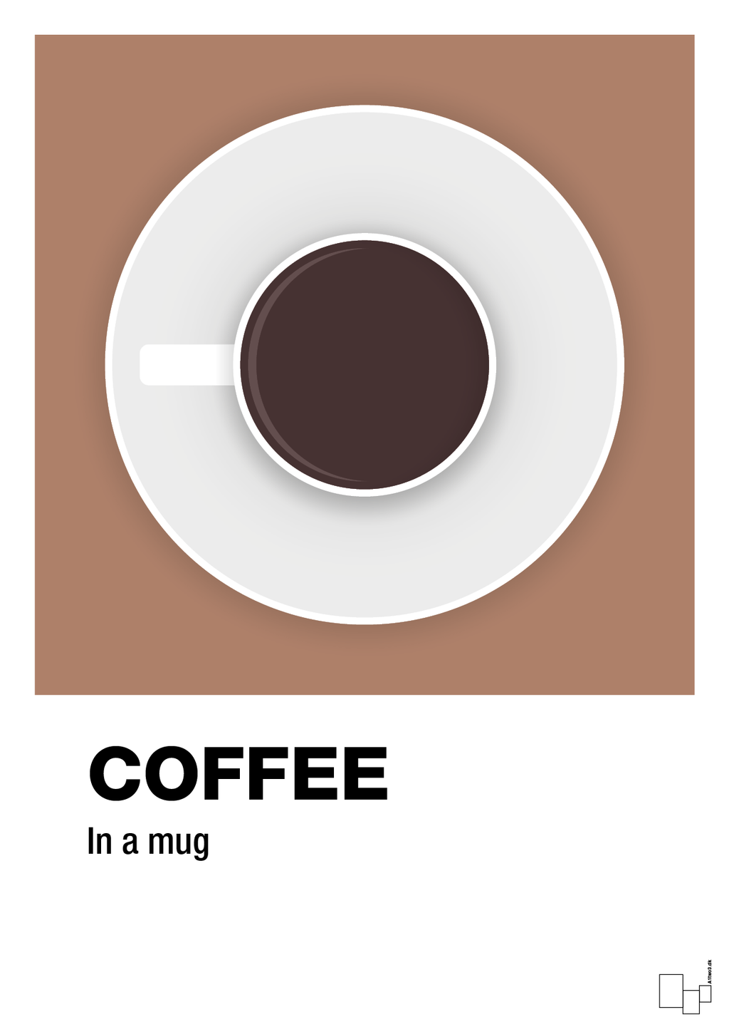 plakat: coffee in a mug - cider spice-Kaffe-A1two3