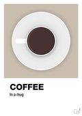 plakat: coffee in a mug - creamy mushroom-Kaffe-A1two3