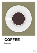 plakat: coffee in a mug - misty forrest-Kaffe-A1two3