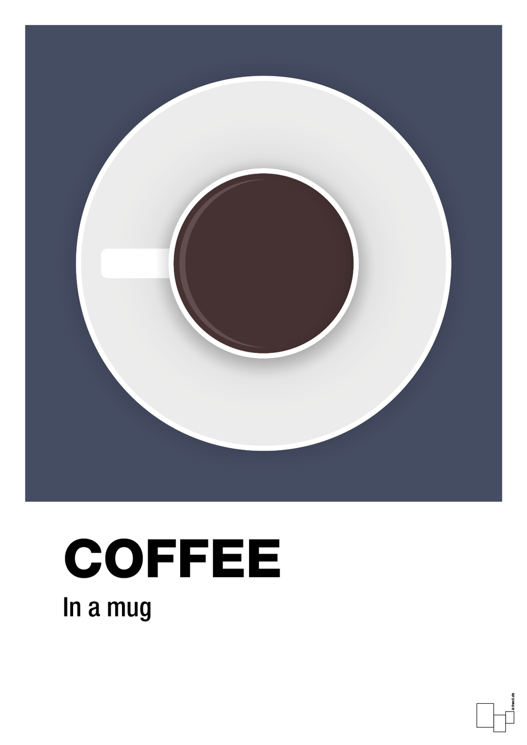 Coffee in a mug - petrol-Kaffe-A1two3