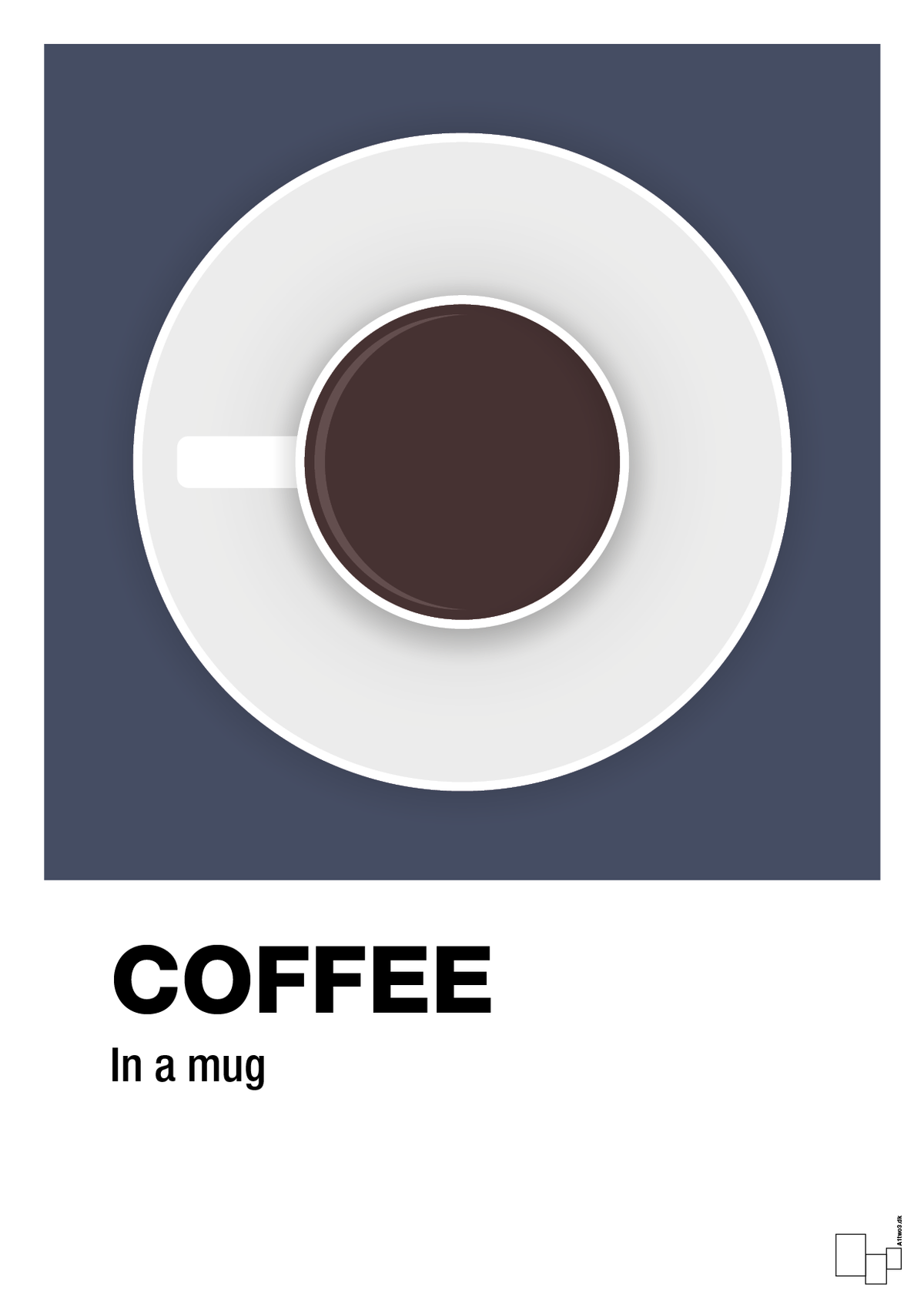 Coffee in a mug - petrol-Kaffe-A1two3