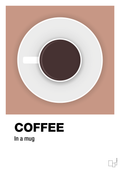 plakat: coffee in a mug - powder-Kaffe-A1two3