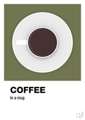 plakat: coffee in a mug - secret meadow-Kaffe-A1two3