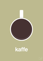 plakat: kaffe kop - back to nature-Kaffe-A1two3