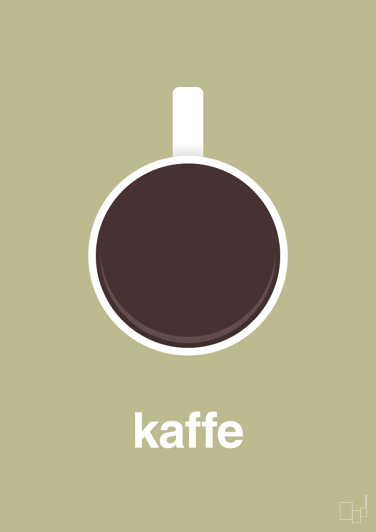 plakat: kaffe kop - back to nature-Kaffe-A1two3