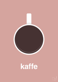 plakat: kaffe kop - bubble shell-Kaffe-A1two3