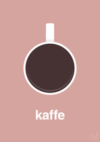 plakat: kaffe kop - bubble shell-Kaffe-A1two3