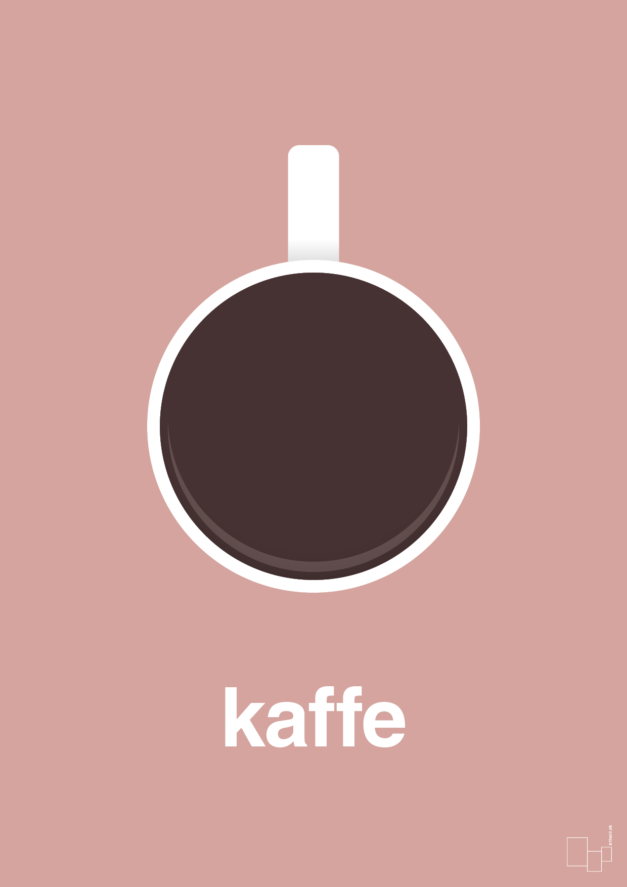 plakat: kaffe kop - bubble shell-Kaffe-A1two3