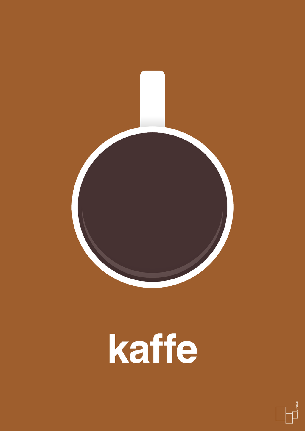 plakat: kaffe kop - cognac-Kaffe-A1two3