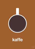 plakat: kaffe kop - cognac-Kaffe-A1two3