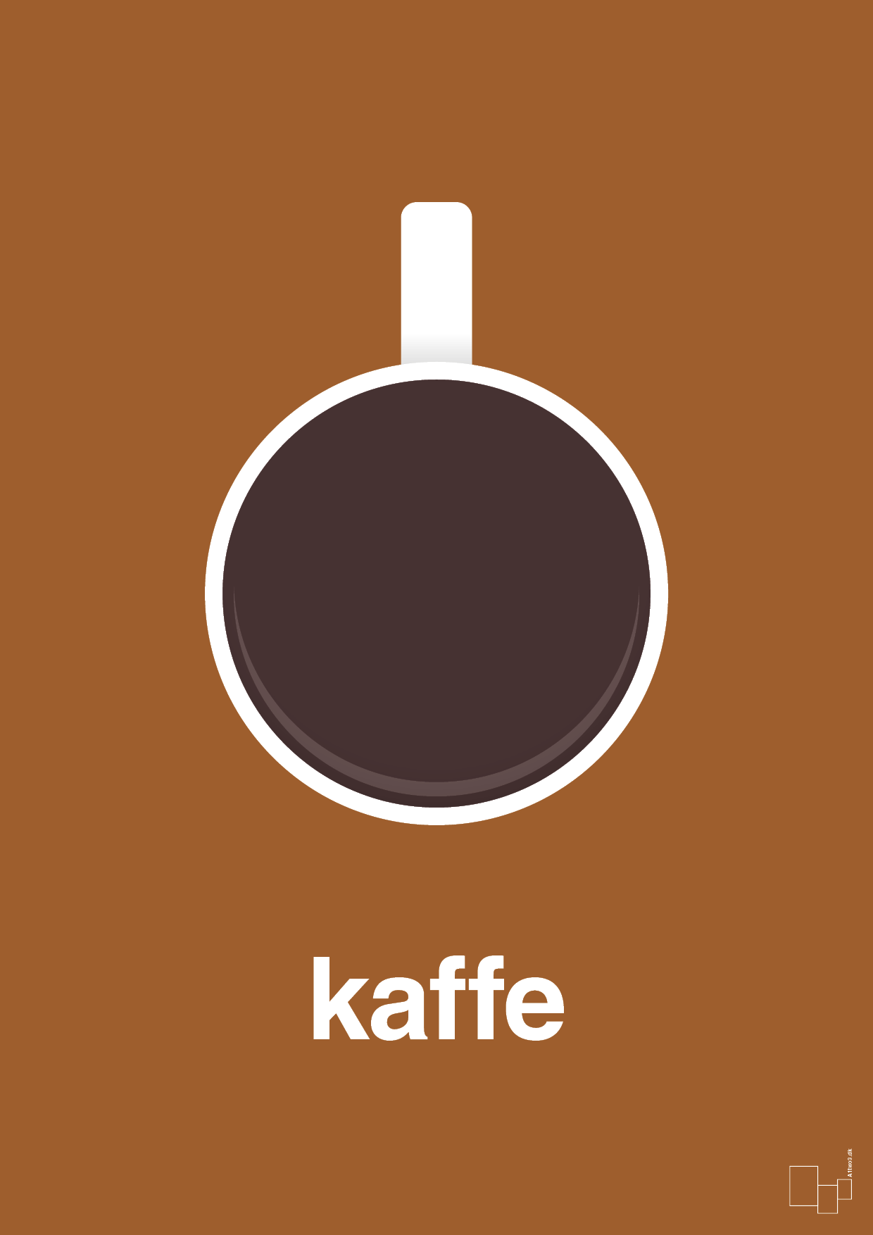 plakat: kaffe kop - cognac-Kaffe-A1two3