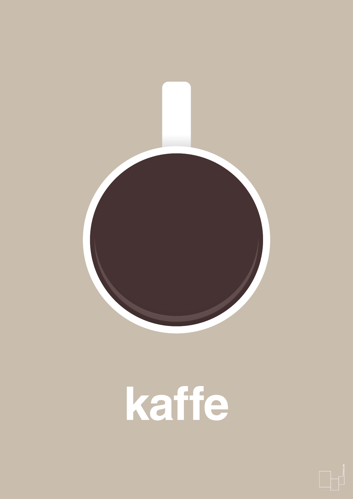 plakat: kaffe kop - creamy mushroom-Kaffe-A1two3