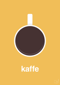 plakat: kaffe kop - honeycomb-Kaffe-A1two3