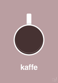 plakat: kaffe kop - light rose-Kaffe-A1two3