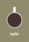 plakat: kaffe kop - misty forrest-Kaffe-A1two3