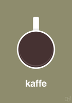 plakat: kaffe kop - misty forrest-Kaffe-A1two3