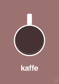plakat: kaffe kop - plum-Kaffe-A1two3