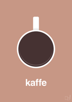 plakat: kaffe kop - powder-Kaffe-A1two3