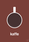 plakat: kaffe kop - red pepper-Kaffe-A1two3