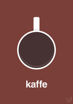 plakat: kaffe kop - red pepper-Kaffe-A1two3