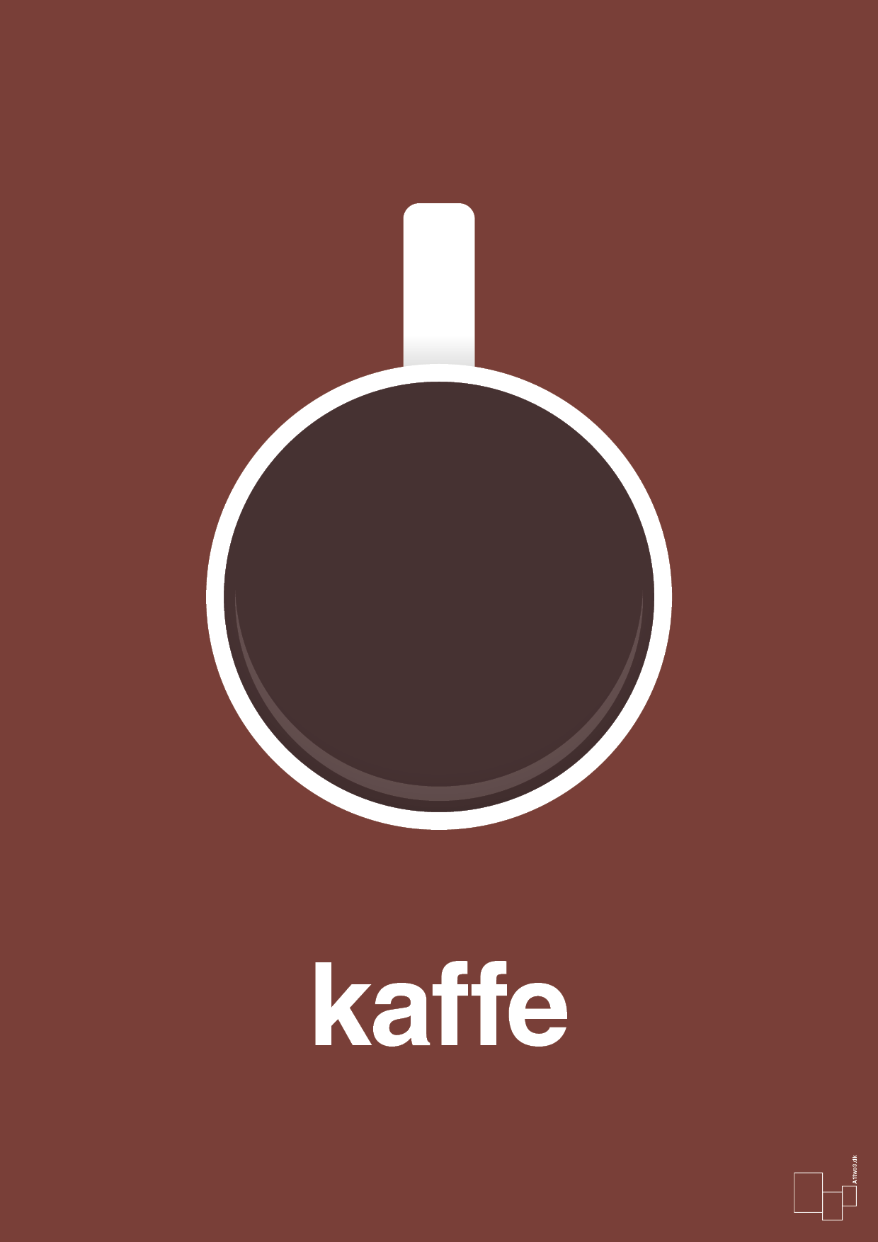plakat: kaffe kop - red pepper-Kaffe-A1two3