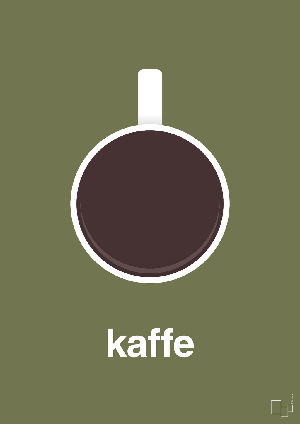 plakat: kaffe kop - secret meadow-Kaffe-A1two3