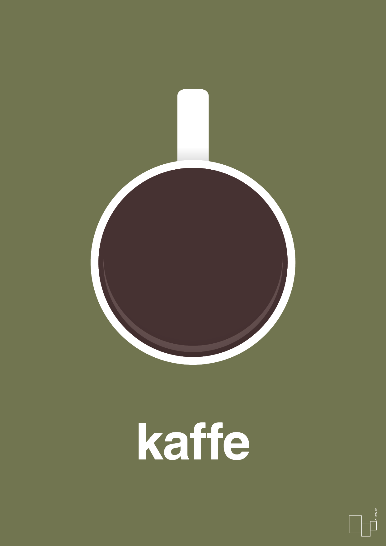 plakat: kaffe kop - secret meadow-Kaffe-A1two3