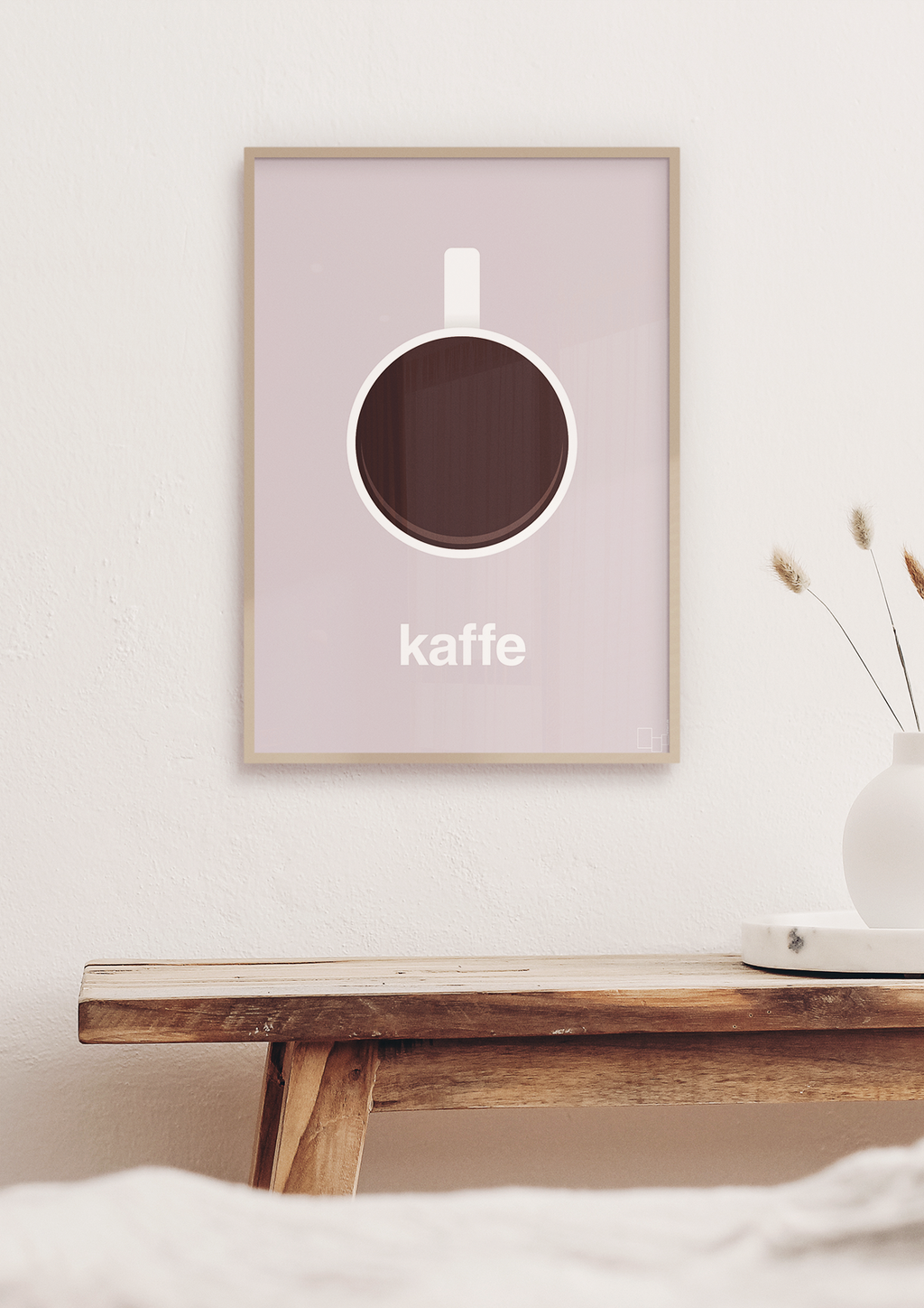plakat: kaffe kop - lapis blue-Kaffe-A1two3