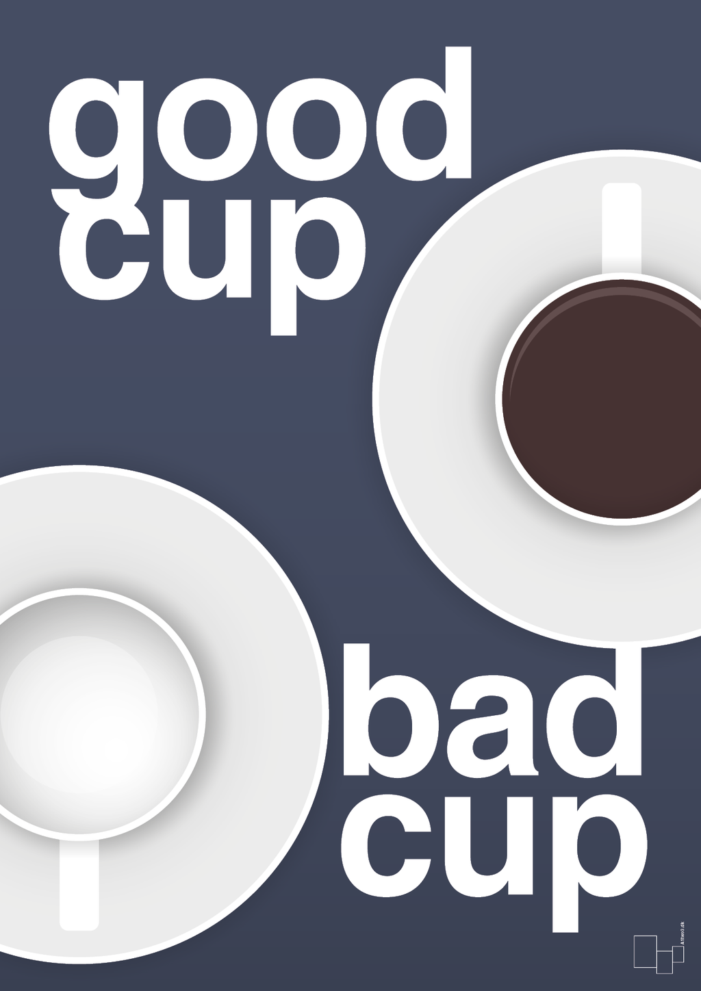 Good cup - bad cup - petrol-Kaffe-A1two3