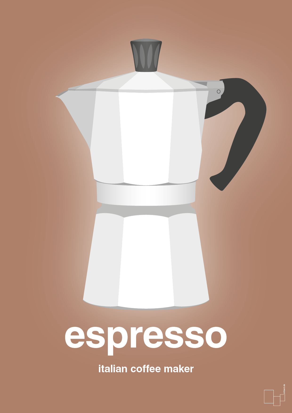 plakat: espresso - italian coffee maker - cider spice-Kaffe-A1two3